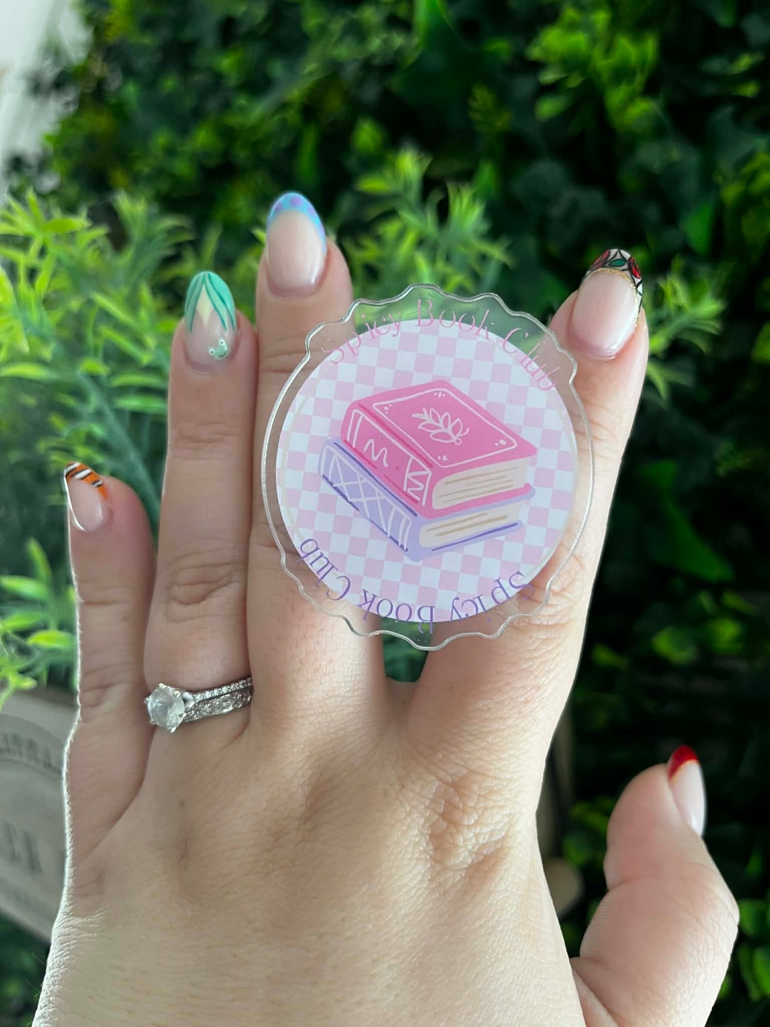 Pop Socket adhésif Spicy Book Club