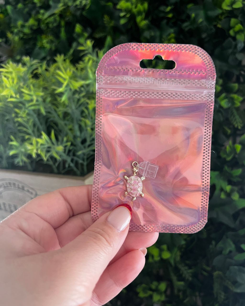 Bouchon pour liseuse Tortue rose