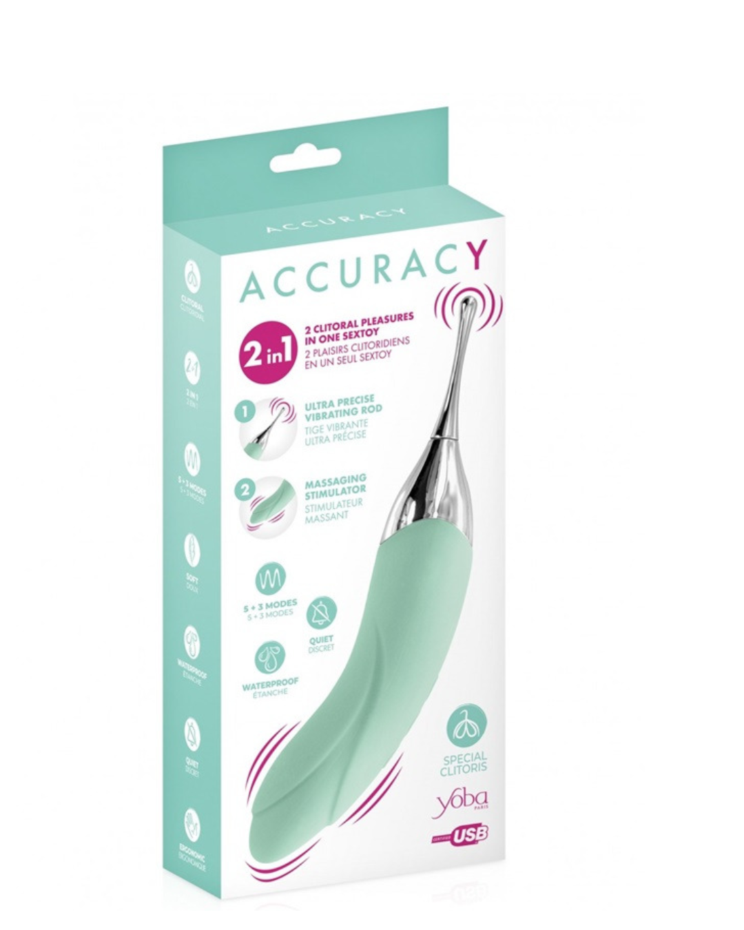 Double Vibromasseur Accuracy Vert