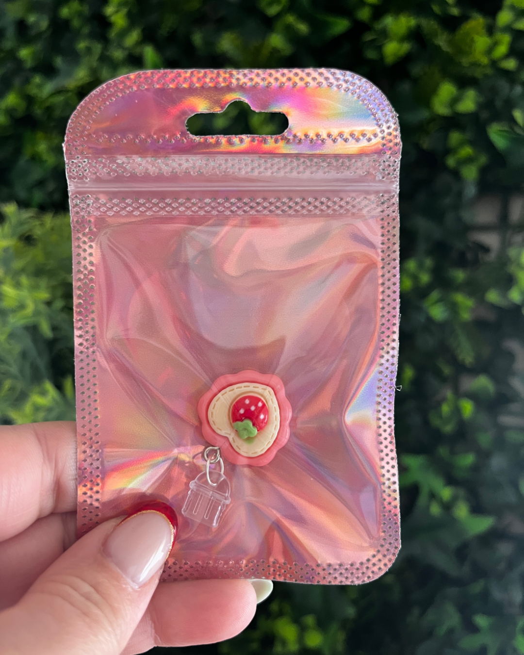 Bouchon pour liseuse Coeur à la fraise