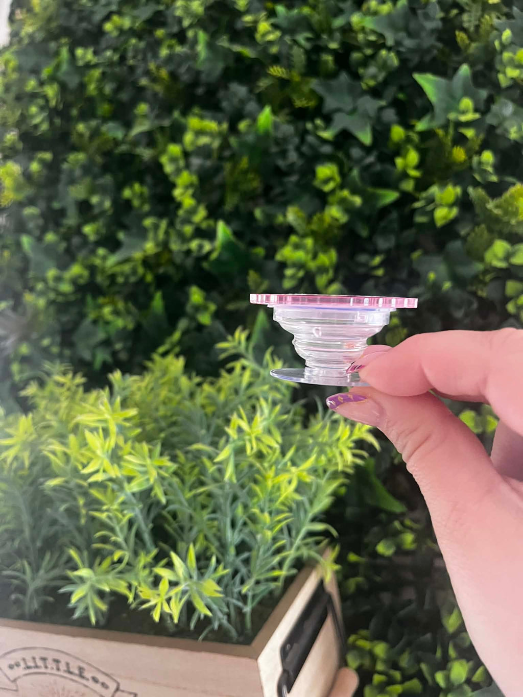 Pop Socket adhésif Cœur Carreaux