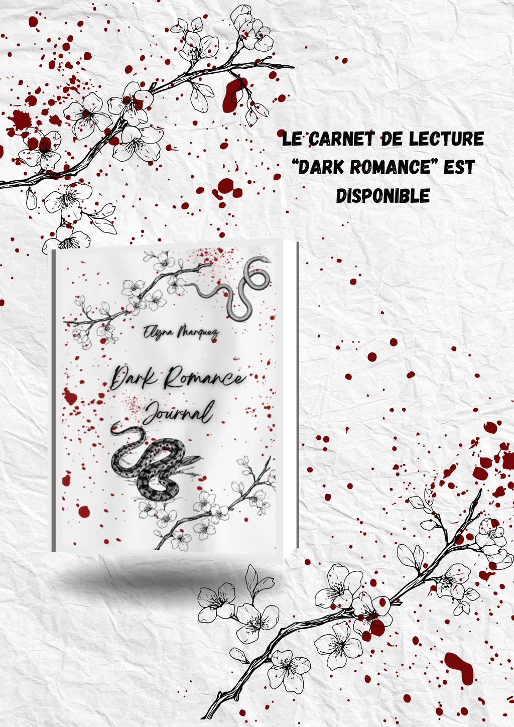 Carnet de lecture Dark Romance (exp sous 2 à 3 semaine)